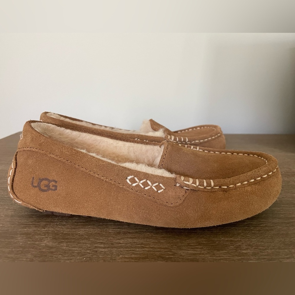 UGG Chestnut Suede Slippers